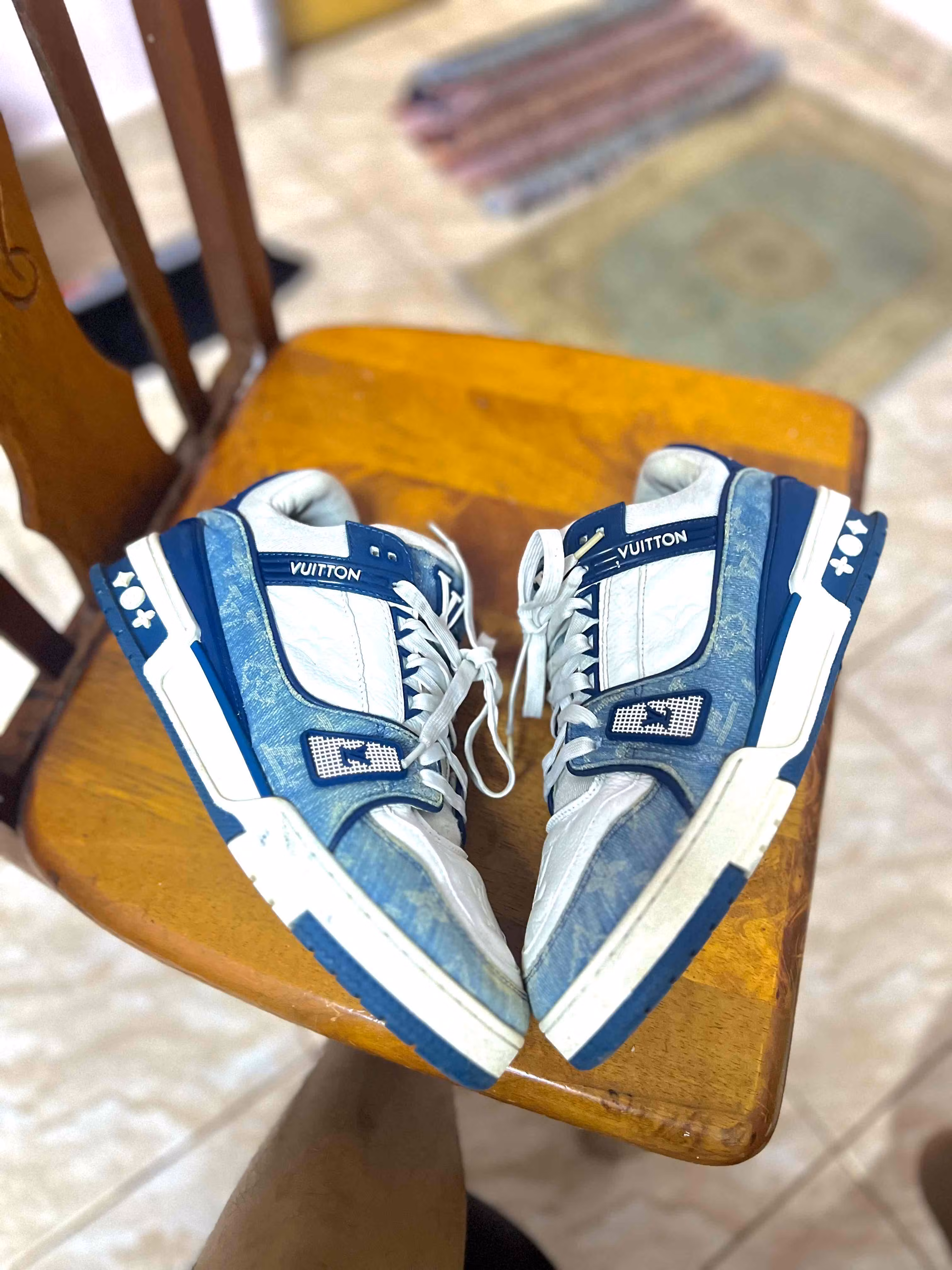 Louis Vuitton Trainer Low 'Monogram Denim' 1A9JGZ Louis Vuitton Trainer Low 'Monogram Denim' 1A9JGZ